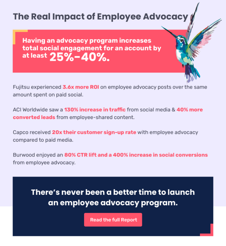 employee advocacy statistics block 3