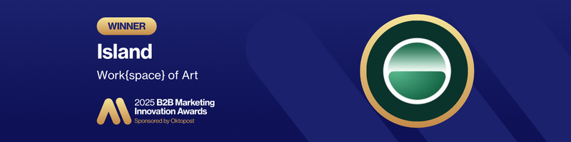 2025 B2B Marketing Innovation Award Winner Island