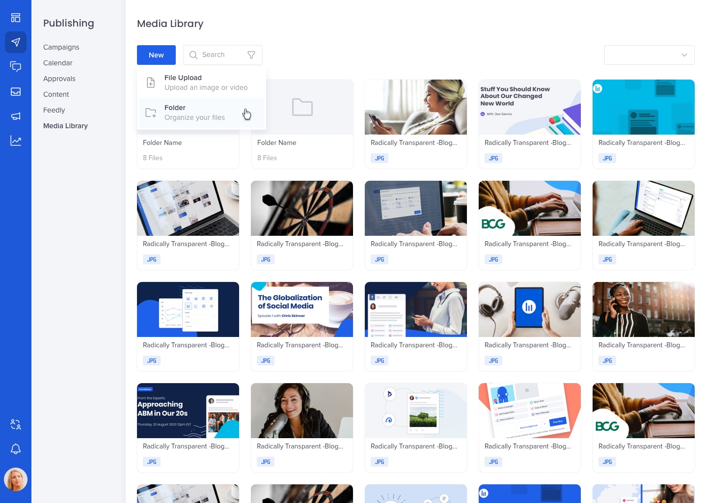 New Media Library for collaboration and impact of your visuals