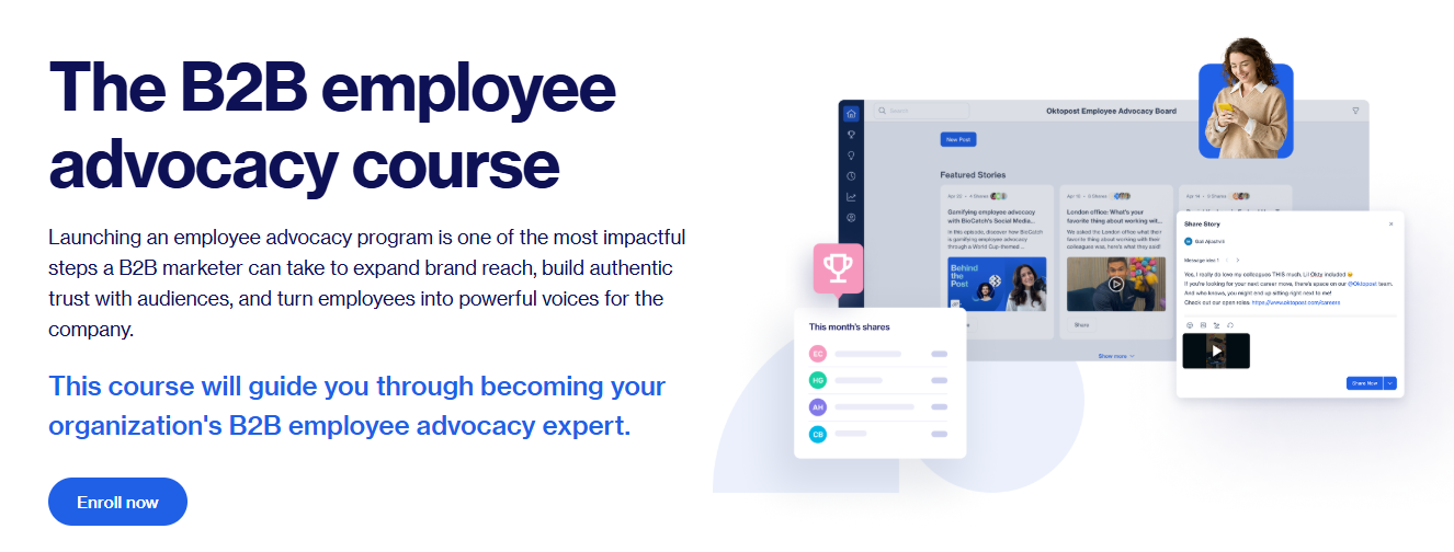 Oktopost academy employee advocacy