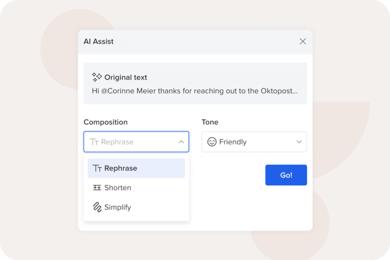 Pre Answer. Message Pre-written responses for effective engagement - Oktopost