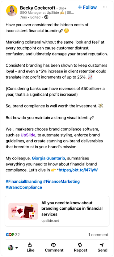 Examples of employee-generated content that works