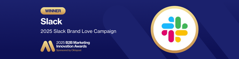2025 B2B Marketing Innovation Award Winner Slack