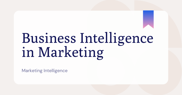 Business intelligence glossary page