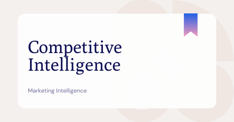 Competitive Intelligence Glossary Page