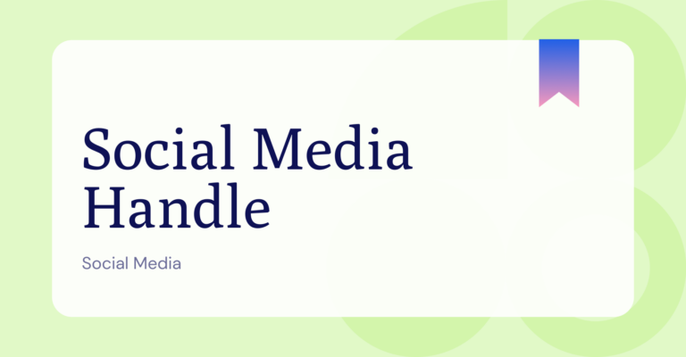 What is Social Media Handle?