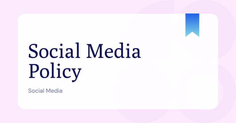What is a Social Media Policy?