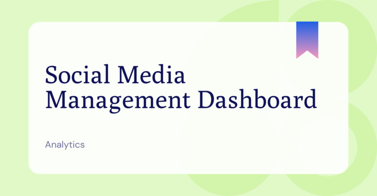 What is a Social Media Mgmt Dashboard?