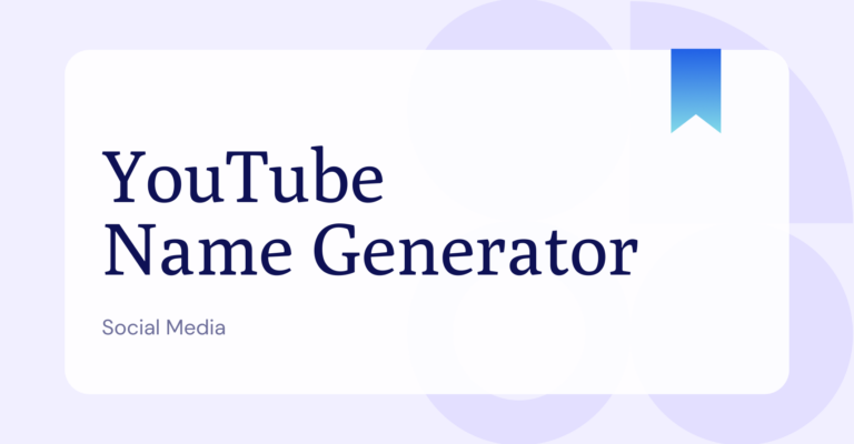 What is a YouTube Name Generator?