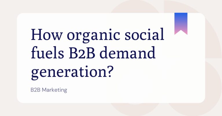 B2B demand generation