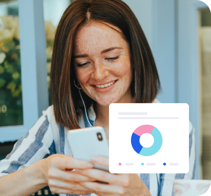 Employee using social media analytics software to track KPIs and drive B2B employee advocacy.