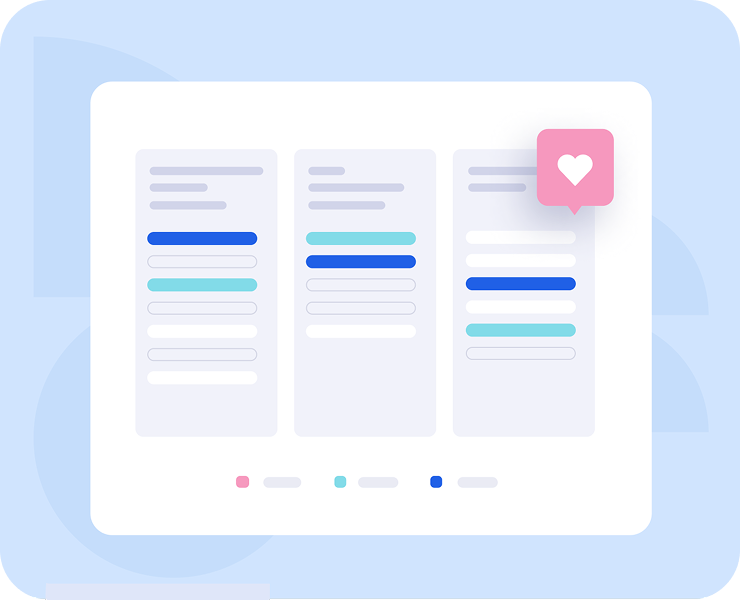 B2B social media engagement platform showing likes and performance metrics for SaaS companies.