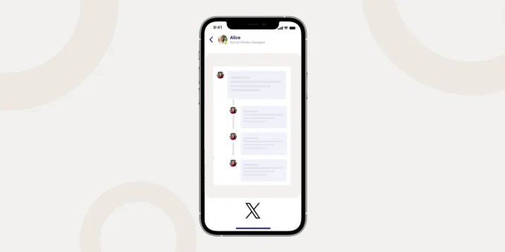 Amplify social engagement with X threads in Oktopost visual guide